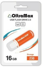 OM-16GB-230-Orange, USB Flash накопитель 16Gb OltraMax 230 Orange