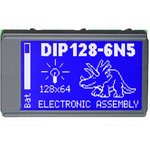EA DIP128-6N5LW, Дисплей: LCD; графический; 128x64; STN Positive; голубой; LED; 5ВDC