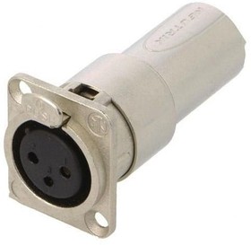 Фото 1/2 NA3FDM, D Shape Adapters - XLR female-male feedthrough adapter for panel mount