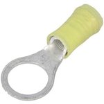 130207, Ring Tongue Terminal 10-12AWG Copper Yellow 33mm Tin Loose