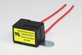 Фото 1/6 Зуммер магнитоэлектрический с генератором, размер 30x21x21m45, напряжение 120В, контакты 2L100, марка KPMB-3022B2