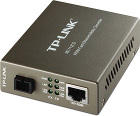 TL-MC112CS, Одномодовый двунаправленный оптический медиаконвертер WDM с разъёмом SC 100 Мбит/с