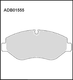 ADB01555, Колодки тормозные дисковые | перед |