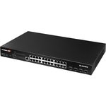 EDIMAX GS-5424PLX Управляемый Web Smart коммутатор GB Ethernet, 24 PoE+, 4 SFP+, Rack 19"