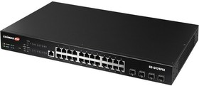 Фото 1/5 EDIMAX GS-5424PLX Управляемый Web Smart коммутатор GB Ethernet, 24 PoE+, 4 SFP+, Rack 19"