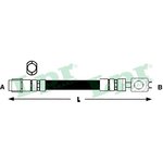 6T46763, Шланг тормозной передний VAG LUPO POLO