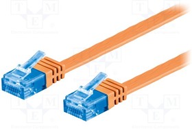F.U/UTP6A-CU-005OR, Коммутационный шнур U/UTP 6a многопров Cu ПВХ оранжевый WG