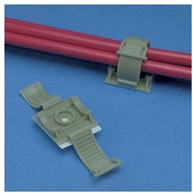 Cable clamp, max. bundle Ø 17.3 mm, polypropylene, natural, (L x W x H) 25.4 x 25.4 x 24.1 mm