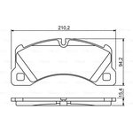 0986494206, Колодки тормозные дисковые передн PORSCHE: CAYENNE 3.0 Diesel/3.0 ...