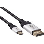 VCOM CU422VB-1.8, Кабель-адаптер DP A(m)  -- USB 3.1 Type-Cm,bi-direct, 8K@60Hz ...