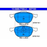 13.0460-7193.2, Колодки тормозные дисковые передн, FORD ...