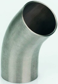 Фото 1/2 Stainless Steel Pipe Fitting, 45° Elbow 25.4mm