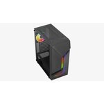 Корпус AeroCool Scape-G-BK-v2 Black Mid Tower ATX/micro ATX/mini-ITX , без БП ...