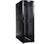 Шкаф черный ЦМО Шкаф серверный напольный 48U (600х1200) дверь перфорированная ...