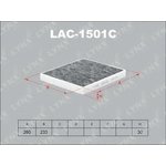 LAC-1501C, LAC-1501C Фильтр салонный LYNXauto
