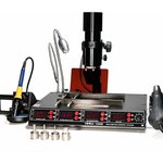 Многофункциональная ремонтная паяльная станция YIHUA 1000B с потребляемой ...