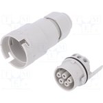 3702/M-5P, Connector: AC power supply; screw clamp; "mom"; 9-12mm; 1-2.5mm2; 16A