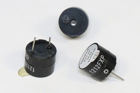 Фото 1/2 Зуммер магнитоэлектрический с генератором, размер 12x10, напряжение 12В, частота 2.3кГц, контакты 2P7.6, марка UCM1212FXP