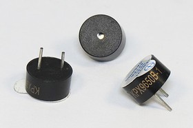 Фото 1/2 Зуммер магнитоэлектрический с генератором, размер 10x 5, напряжение 1.5В, частота 2.7кГц, контакты 2P5, марка KPX9650B-1