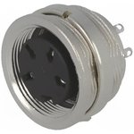 T 3303 000, Circular DIN Connectors 4P IEC PANEL FEMALE