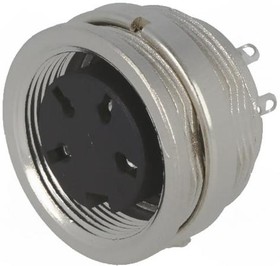 Фото 1/3 T 3303 000, Circular DIN Connectors 4P IEC PANEL FEMALE