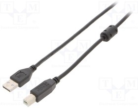 CCFB-USB2-AMBM-3M, Кабель; USB 2.0; вилка USB A,вилка USB B; никелированные; 3м