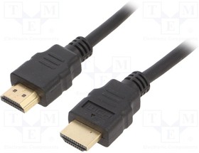 CC-HDMIL-1.8M, Кабель; HDMI 2.0; вилка HDMI,с обеих сторон; 1,8м; черный; 30AWG
