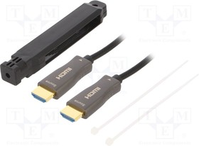 CCBP-HDMI-AOC-10M-02, Кабель; HDMI 2.0; вилка HDMI,с обеих сторон; текстильная; 10м