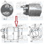 Реле втягивающее RENAULT Duster 2010-  mot.1,6L 16V MEAT&DORIA MEAT & DORIA 46086