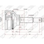 FD239A, Шрус наружный FORD TRANSIT 2.2 TDCi 85PS 06-