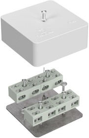 Коробка огнестойкая разветвительная для кабель-канала 40-0450-FR6.0-4-8-Р Е15-Е60 RAL9003 75х75х30 (87 шт/кор) Промрукав