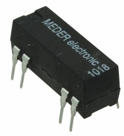 Фото 1/4 DIP05-1C90-51D, Reed Relay, 1 Form C, SPDT-NC, 5V Molded DIP w/Diode