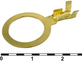 DJ431-12B-C, Наконечник кольцевой неизолированный , 2,0…2,5 мм?, латунь