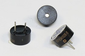 Фото 1/2 Зуммер магнитоэлектрический с генератором, размер 10x 5, напряжение 5В, частота 2.7кГц, контакты 2P5, марка KPX9650B-5
