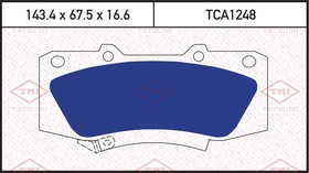 Фото 1/3 TCA1248, Колодки тормозные дисковые TOYOTA Hilux 05-