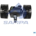 042.206, Мотор отопителя SCANIA 4 series (95-) в сборе с крыльчаткой SAMPA