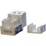 Hyperline KJ9-8P8C-C6-90-WH Вставка Keystone Jack RJ-45(8P8C), категория 6, белая