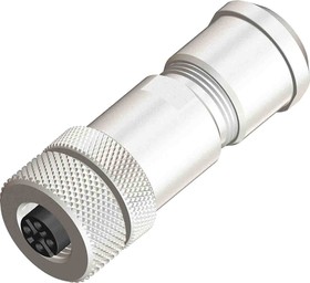 Фото 1/2 Circular Connector, 4 Contacts, Screw Mount, M12 Connector, Socket, Female, IP67