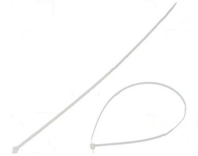 Фото 1/3 PLT4I-C, Pan-Ty® locking tie, intermediate cross section, 14.5" (368mm) length, nylon 6.6, natural, standard package.