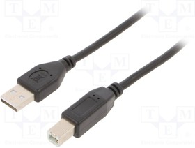 CCFB-USB2-AMBM-1.5M, Кабель; USB 2.0; вилка USB A,вилка USB B; никелированные; 1,5м