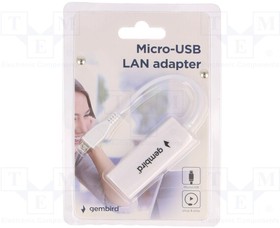 NIC-MU2-01, Компьютерная плата: сетевая; RJ45,USB B micro; белый