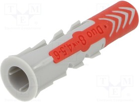 Фото 1/6 555008, Пластиковый анкер; without screw; 8x40; DUOPOWER; 100pcs; 8мм