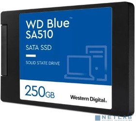 Фото 1/9 SSD WD 250Gb 2.5" SATA3 Blue SA510 (WDS250G3B0A)