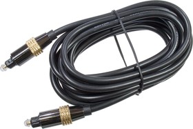 3-0288-3.0, Шнур TOSLINK-TOSLINK металл коннектор, d=5 мм, 3.0 м