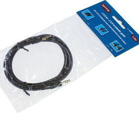 3-0015A-1.5, Шнур шт 3.5 st-шт 3.5 st plastic-gold, d=2,8 мм, 1.5 м