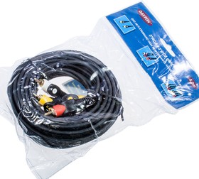 3-0333-5.0, Шнур A/V 3-3 RCA plastic-gold, d=4 мм, 5.0 м