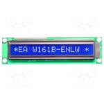 EA W161B-ENLW, Dot Matrix LCD Display 9.66 mm 1 x 16
