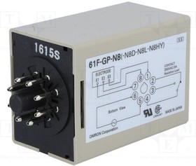 Фото 1/2 61F-GP-N8, Модуль: реле контроля уровня, уровень проводящей жидкости, DIN