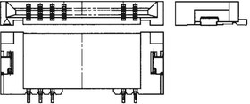 046227016100800+, FFC & FPC Connectors 14P LIF RA SMD 1mm D ual Sided T&R