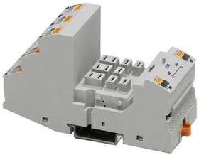 Фото 1/2 2900961, RIF-4... relay base - for high-power relay with 2 or 3 PDTs or 3 N/O contacts - Push-in connection - plug-in opti ...